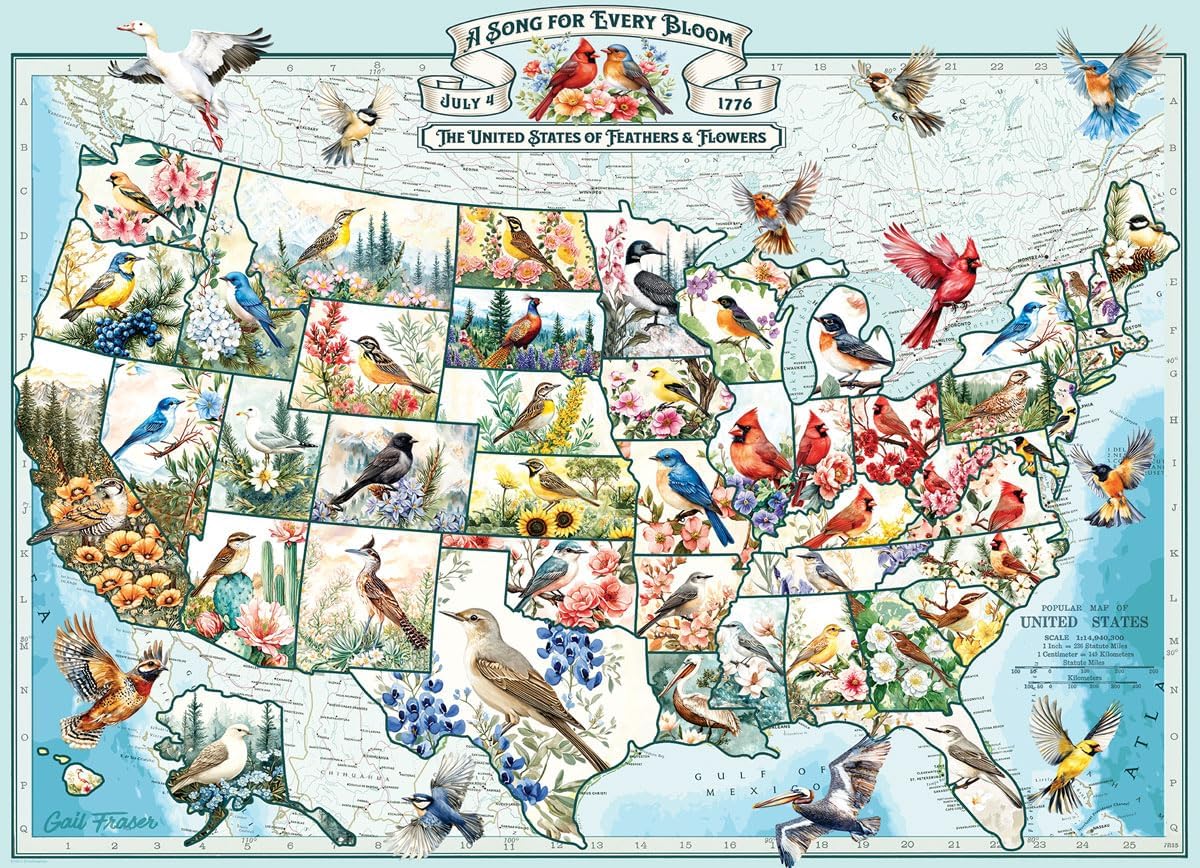 Eurographics A Song For Every Bloom 300 Xl Piece Jigsaw Puzzle - Fraser. Gail 20 8300-6153_1