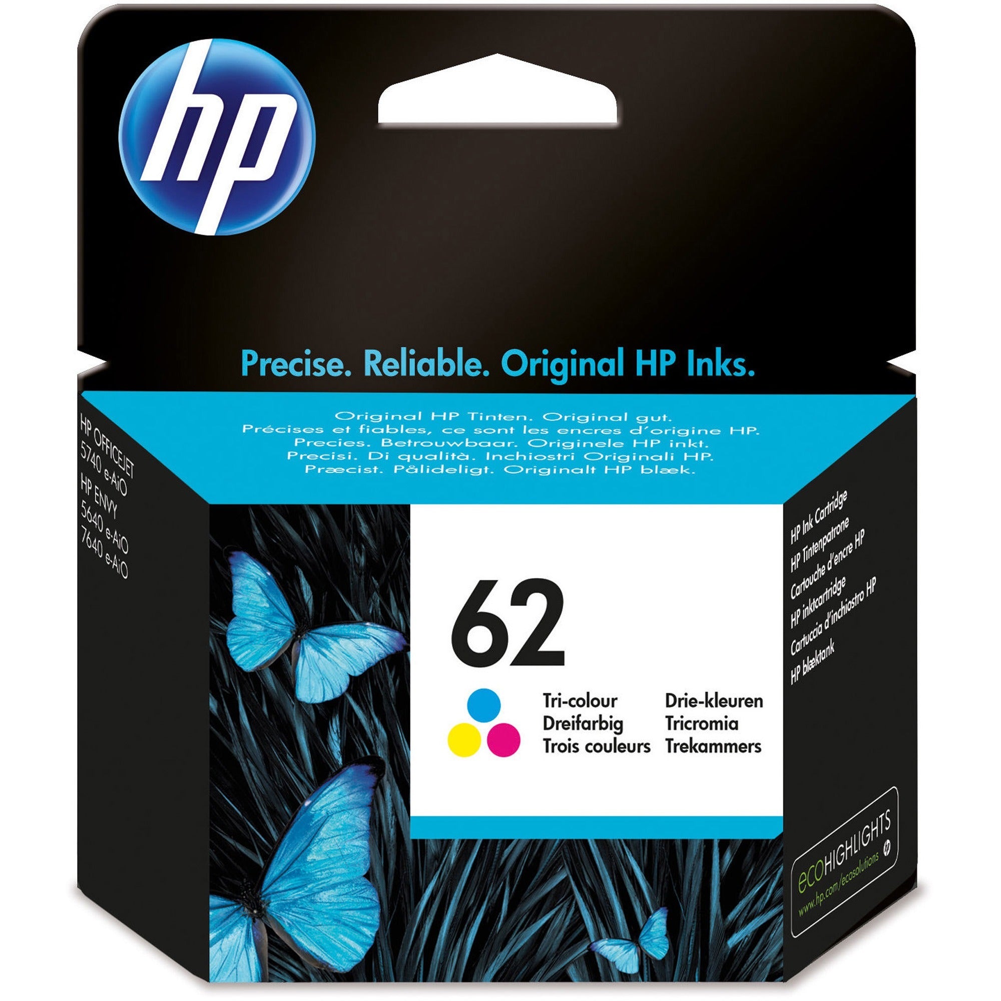 Hp 62 (C2P06An) - Cyan, Magenta, Yellow - 1 Each 835-913