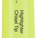 Universal Chisel Tip Highlighter - Fluorescent Yellow 40 846-641