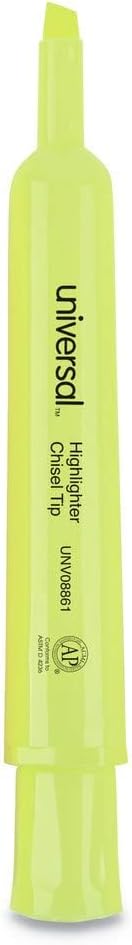 Universal Chisel Tip Highlighter - Fluorescent Yellow 40 846-641