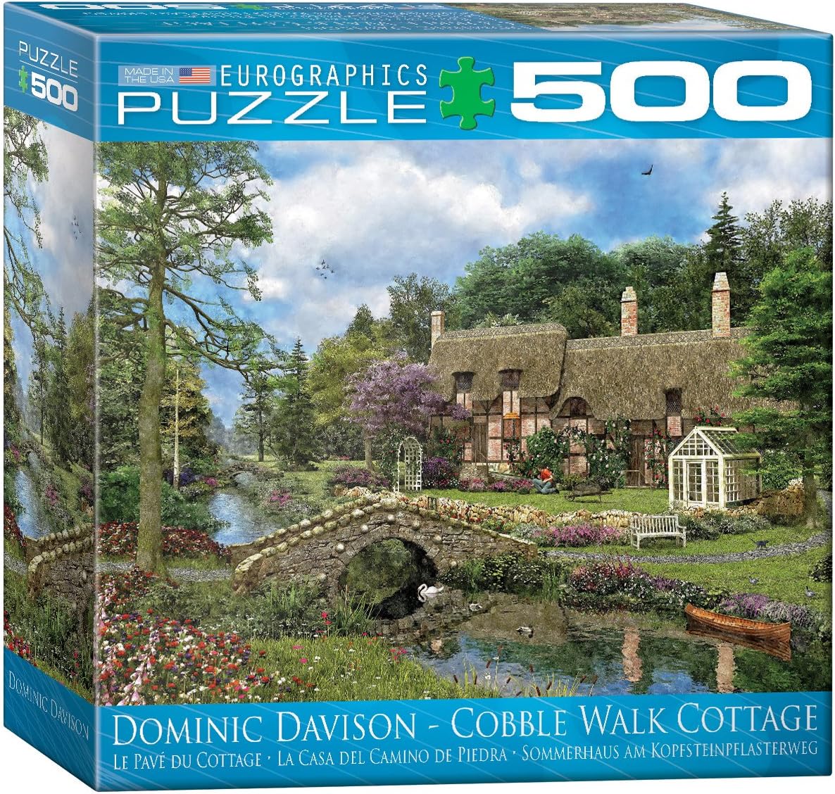 Cobble Walk Cottage 500 Large Piece Jigsaw Puzzle - Davison. Dominic 8500-0457
