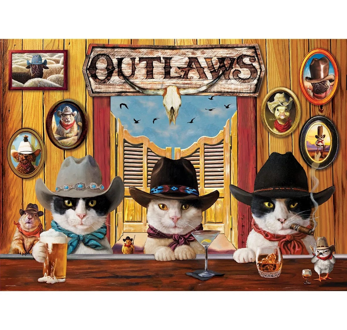 Eurographics Outlaws 500 Large Piece Jigsaw Puzzle - Heffernan. Lucia 20 8500-6052_c5de00e2-33fd-42cd-aaac-781d25659bf1