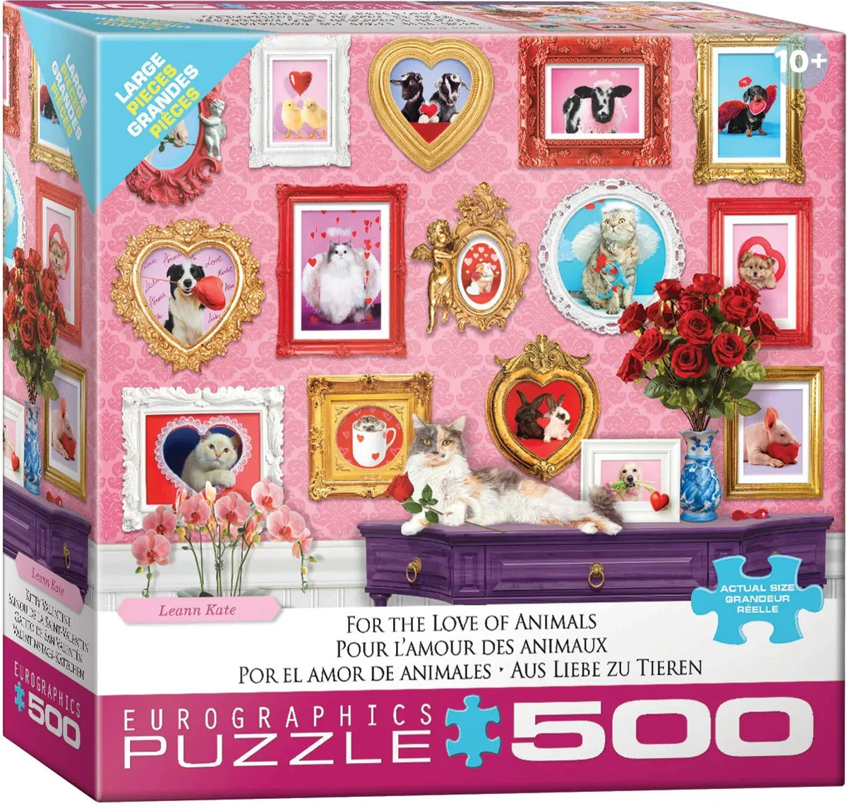 Eurographics For The Love Of Animals 500 Large Piece Jigsaw Puzzle - Kate. Leann 20 8500-6094