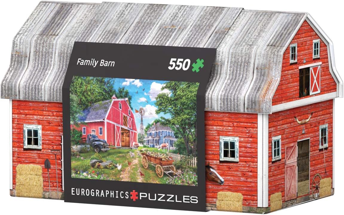 Family Barn Tin 550 Piece Jigsaw Puzzle - Eurographics 8551-5601