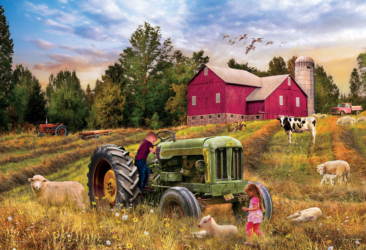 Tractor Tin 550 Piece Jigsaw Puzzle - Eurographics 8551-5780_1