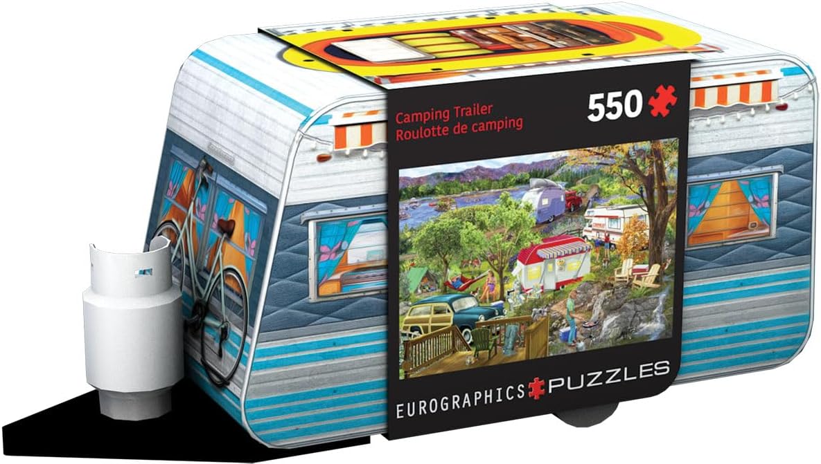 Camping Trailer Tin 550 Piece Jigsaw Puzzle - Eurographics 8551-5994