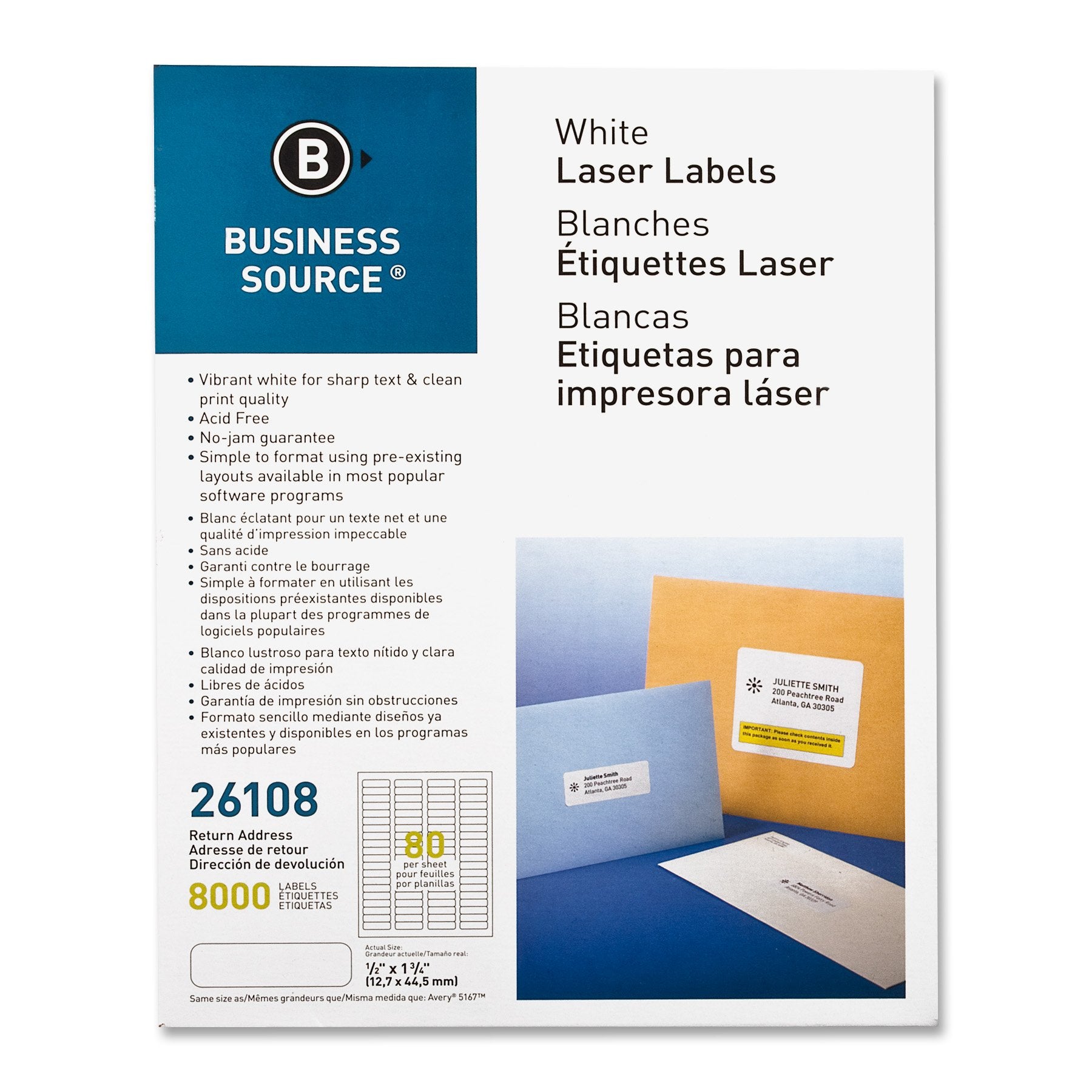 1/2X1 3/4 ADDRESS LABELS 40 860-700