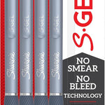 0.7Mm Sharpie S-Gel Blue Barrel Black Ink Pen 4 Pack 876-117