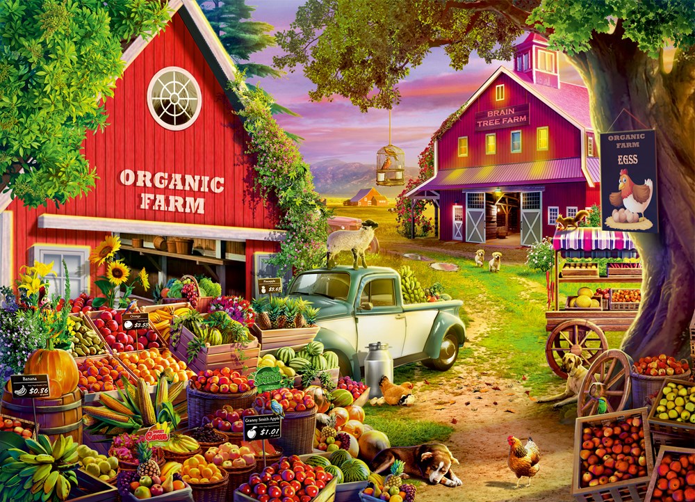 Organic Farm 1000 Pc Puzzle 8906139540351