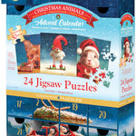 Eurographics Christmas Animals Advent Calendar 24 Mini Puzzles 8924-5734