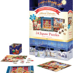 Eurographics Merry Christmas Advent Calendar 24 Mini Puzzles 8924-5735