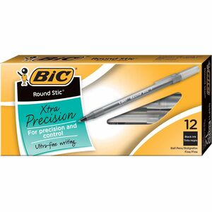 Bic Round Stic Black Fine 908-846