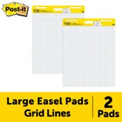 Easel Pad,Self-stick,Faint Gri 917-371