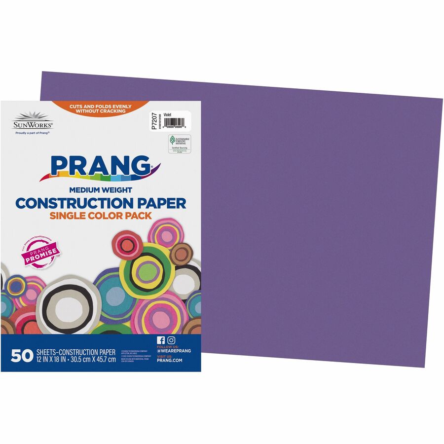 12X18 Violet Construct Paper 921-345