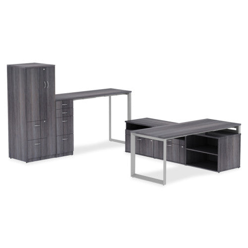Lorell Relevance Series Mahogany Laminate Office Furniture Credenza (16214) - Ki 936-173_4