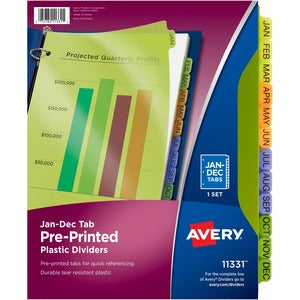 Jan-Dec Preprinted Plastic Div 944-278