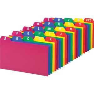 Card,Guides,Poly,A-Z,3X5 947-760