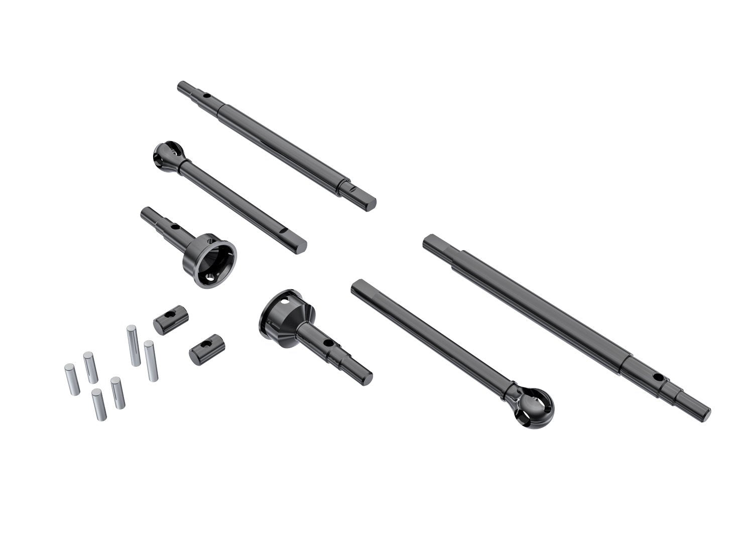 Trx-4M Hardened Steel Axle Shaft Set F&R Tra9756 9756