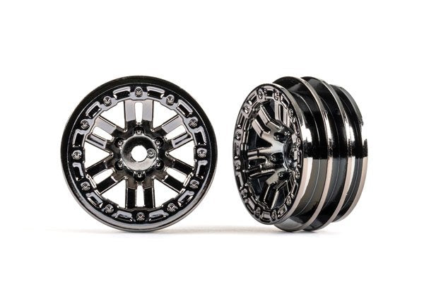 Trx-4M Wheels, 1.0" (Black Chrome) (2) 9768-BLKCR