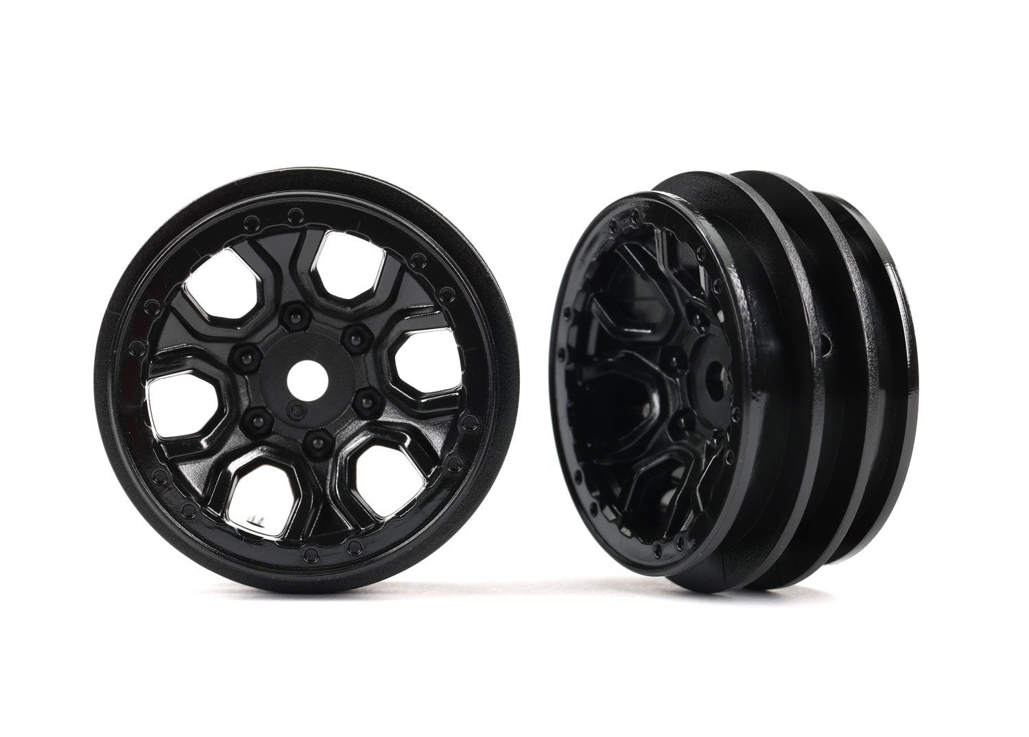 Traxxas 9770 Wheels, 1.0" (Black) (2) Trx4-M 9770