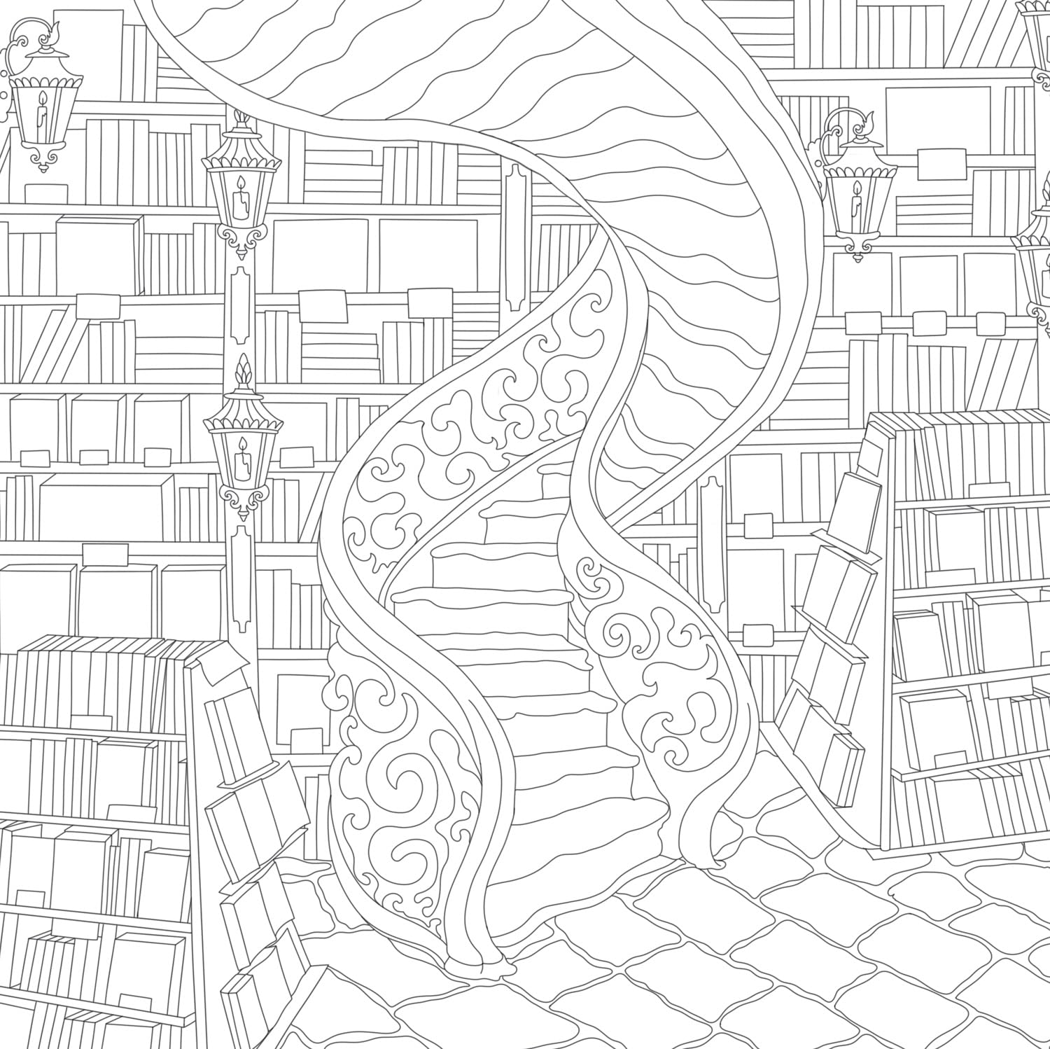 Cozy Bookshops: Colouring Book by Lau. Chrissy 9780008772758_3