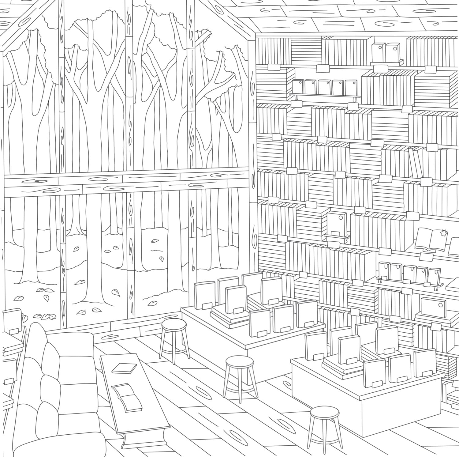 A World of Cozy Bookstores: A Coloring Book by Lau. Chrissy 20 9780008772765_2