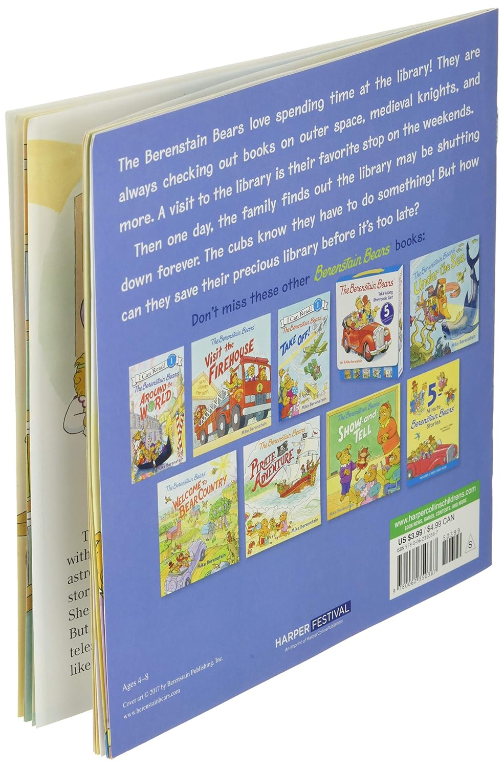 The Berenstain Bears: We Love The Library by Berenstain. Mike 9780062350367_2