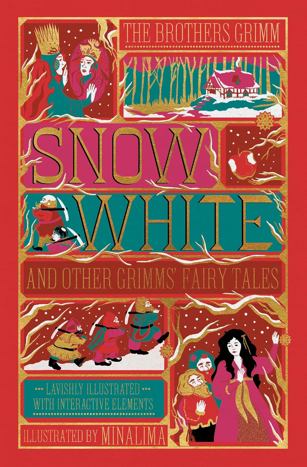 Snow White And Other Grimms' Fairy Tales (Minalima Edition): Illustrated With In 9780063208247