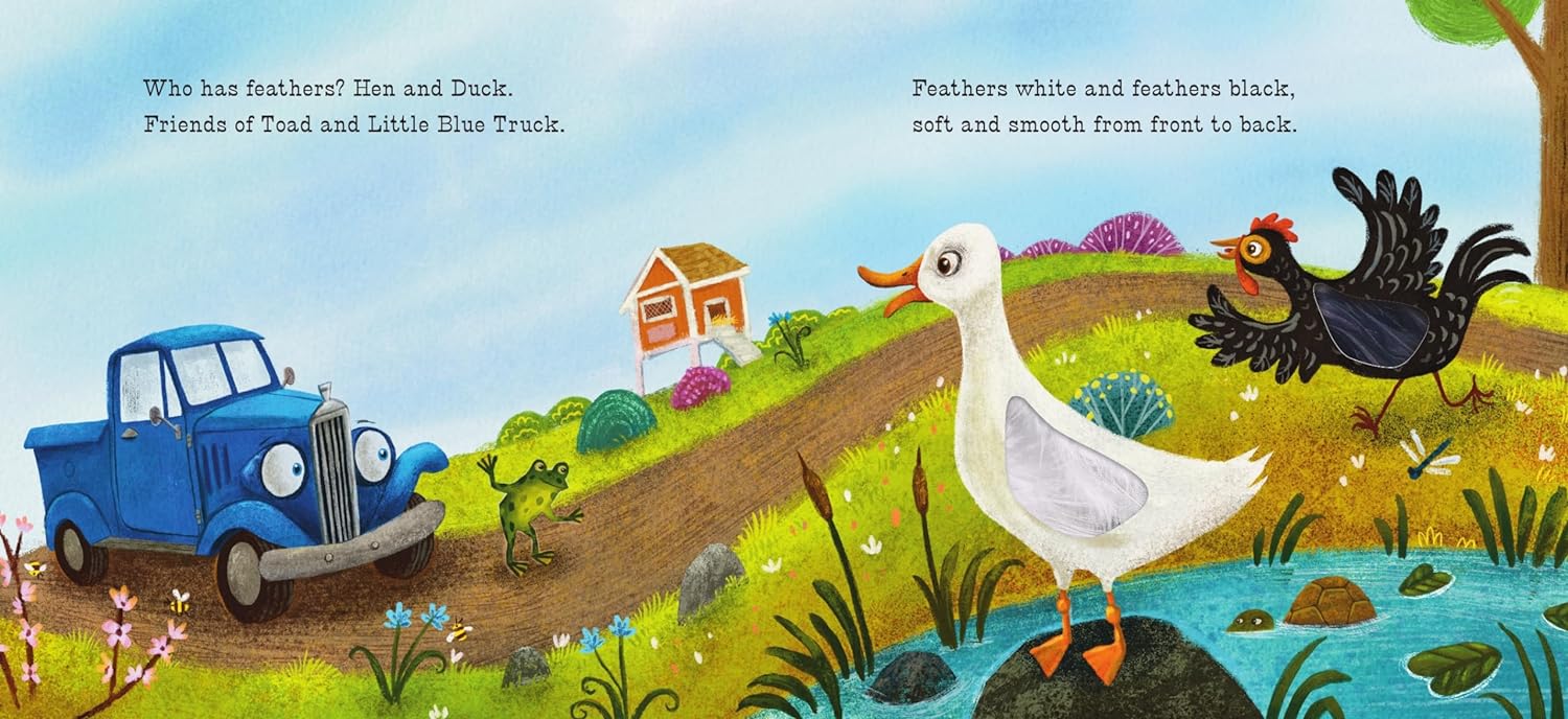 Little Blue Truck Feeling Happy: A Touch-And-Feel Book by Schertle. Alice 9780063342705_1