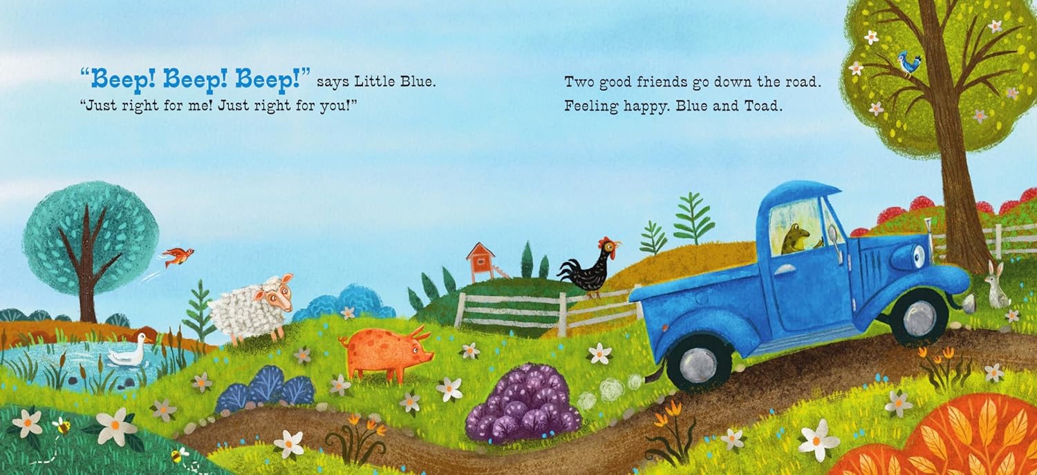 Little Blue Truck Feeling Happy: A Touch-And-Feel Book by Schertle. Alice 9780063342705_4_c9ab76b8-cb21-45e7-8b17-626442984f4b