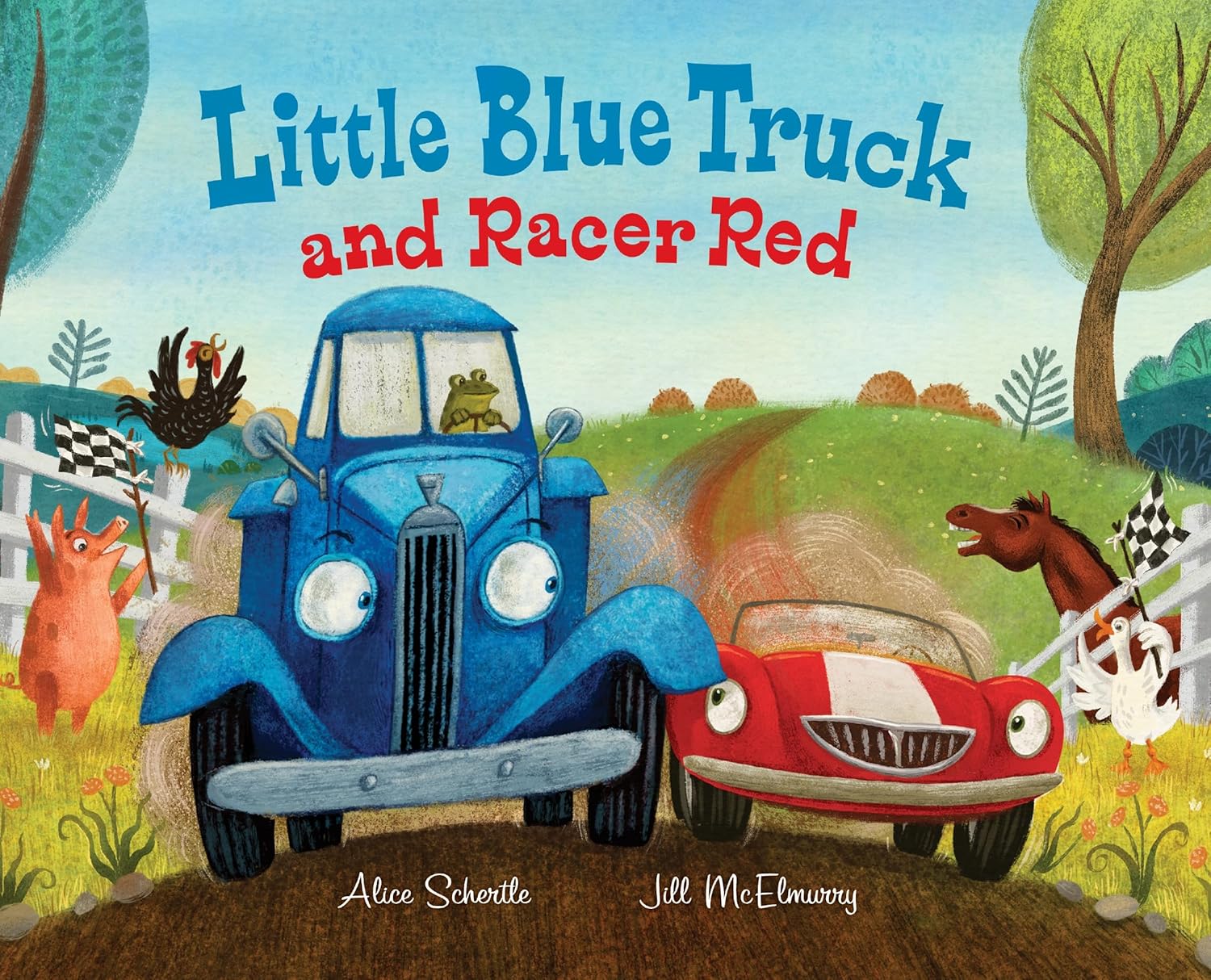 Little Blue Truck And Red Racer by Schertle. Alice; Mcelmurry. Jill 9780063387843