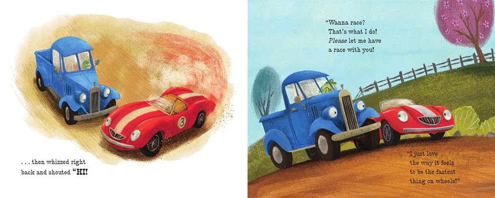 Little Blue Truck And Red Racer by Schertle. Alice; Mcelmurry. Jill 9780063387843_4