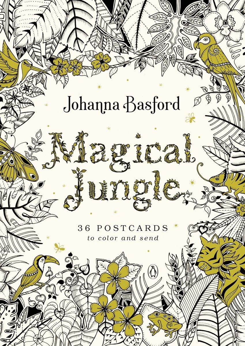 Magical Jungle: 36 Postcards To Color & Send by Basford. Johanna 9780143131120