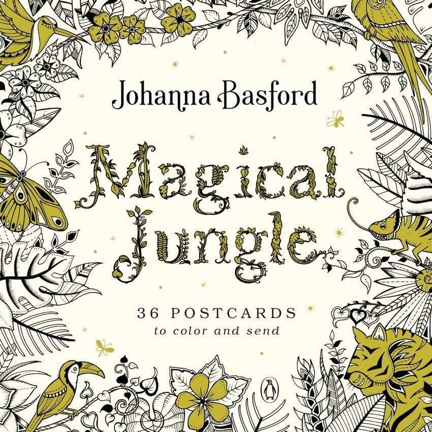 Magical Jungle: 36 Postcards To Color & Send by Basford. Johanna 9780143131120