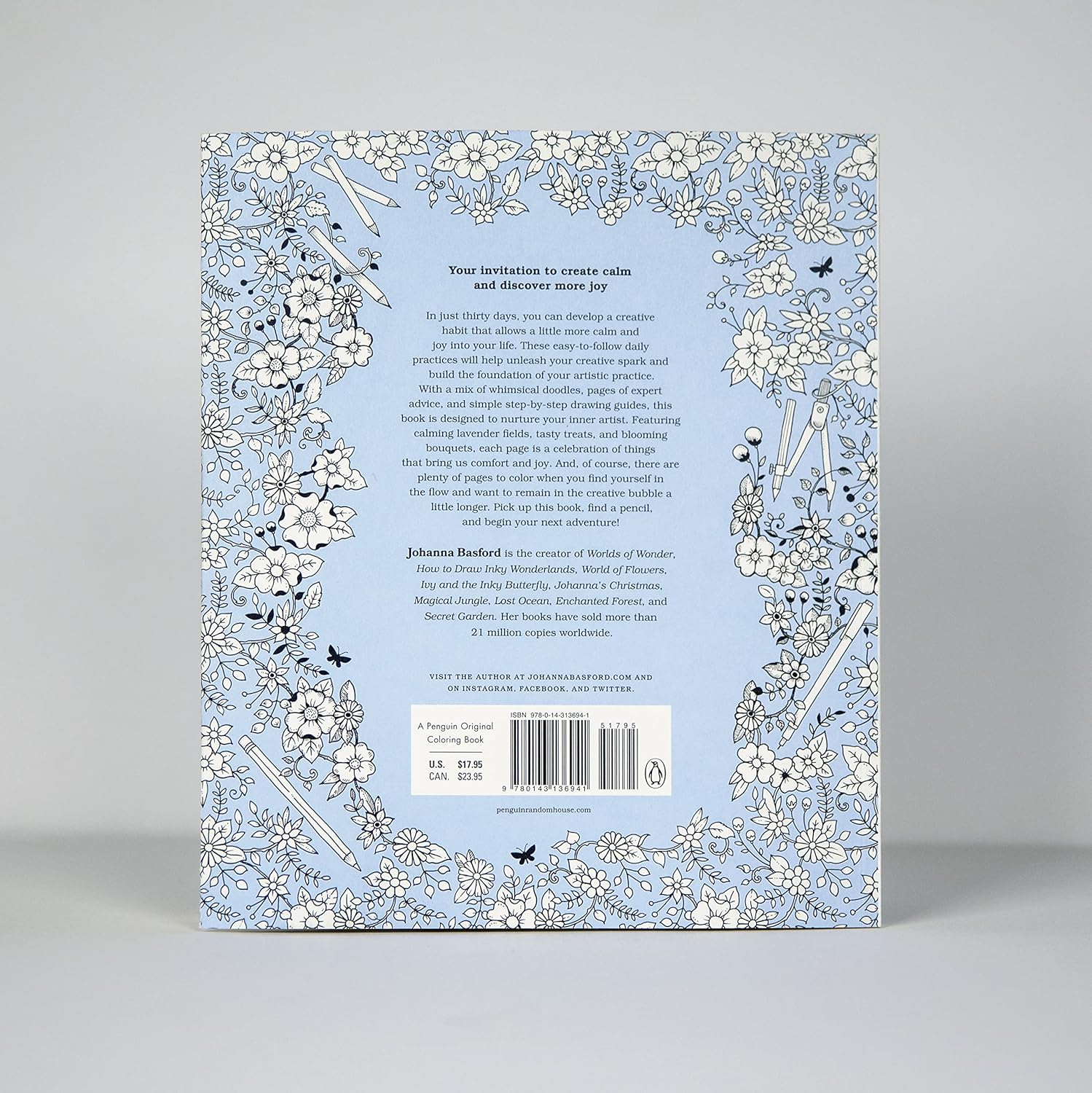 30 Days Of Creativity: Draw, Color, & Discover Your Creative Self by Basford. Jo 9780143136941_10