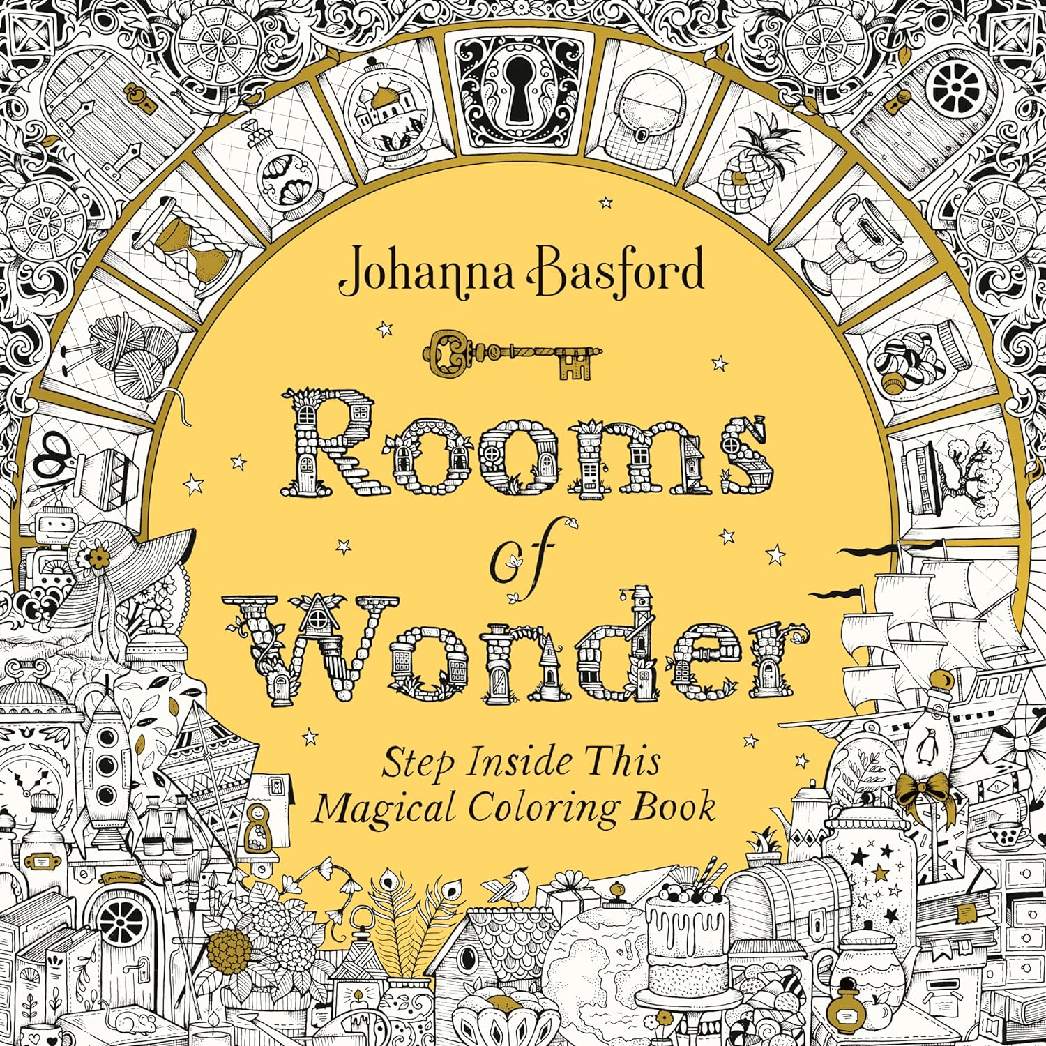 Rooms Of Wonder Coloring Book by Basford. Joanna 9780143136958