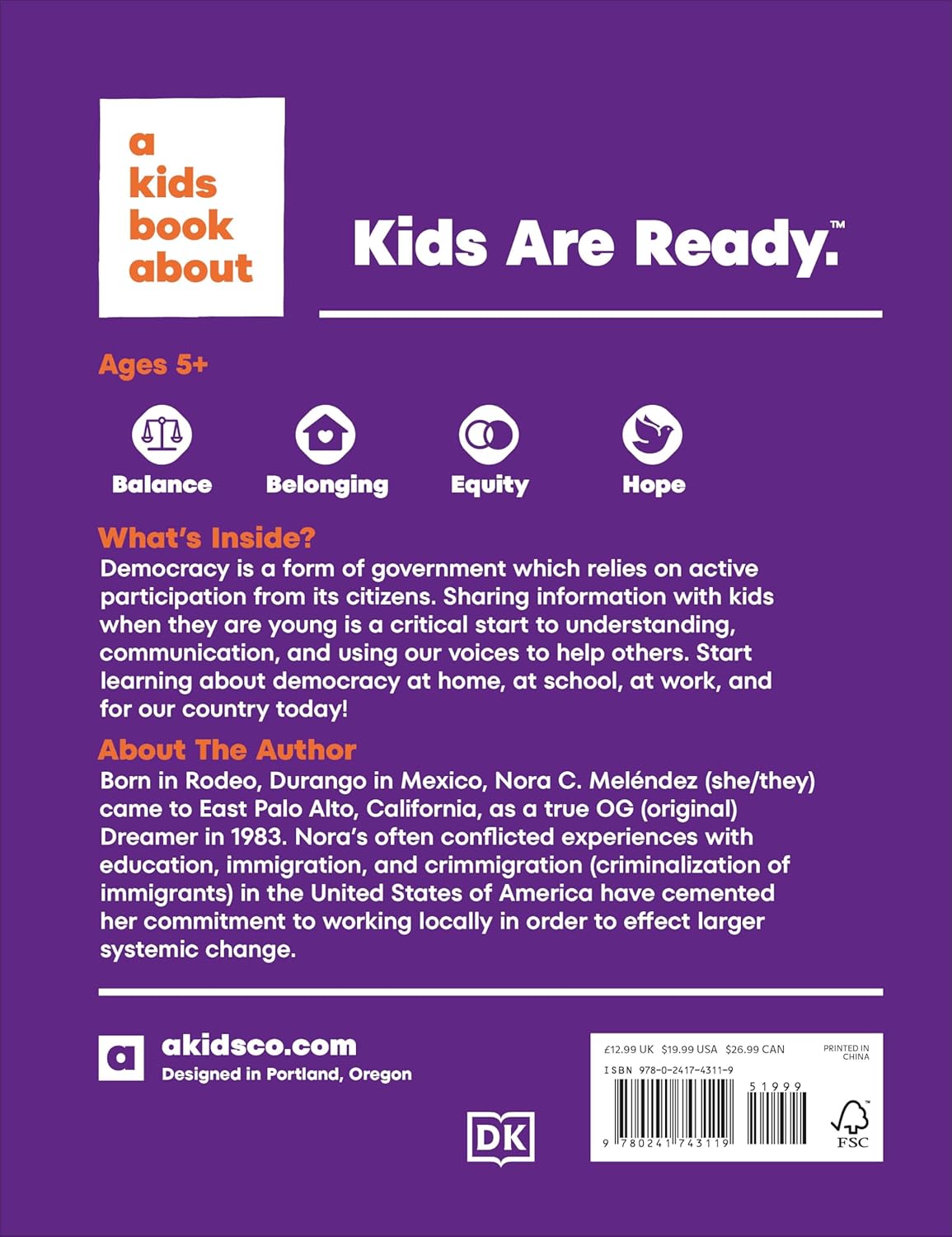 A Kids Book About Democracy by Melendez. Nora 20 9780241743119_1
