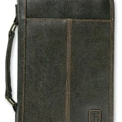 Brown Aviator Large Bible Cover Zippered W/ Handle 9780310822523