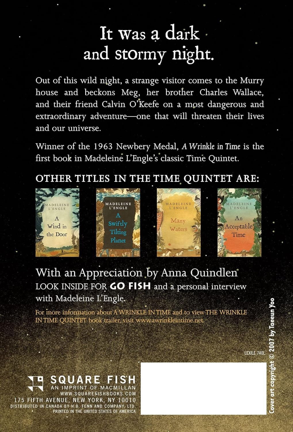 A Wrinkle In Time by L'Engle. Madeleine 9780312367541_1