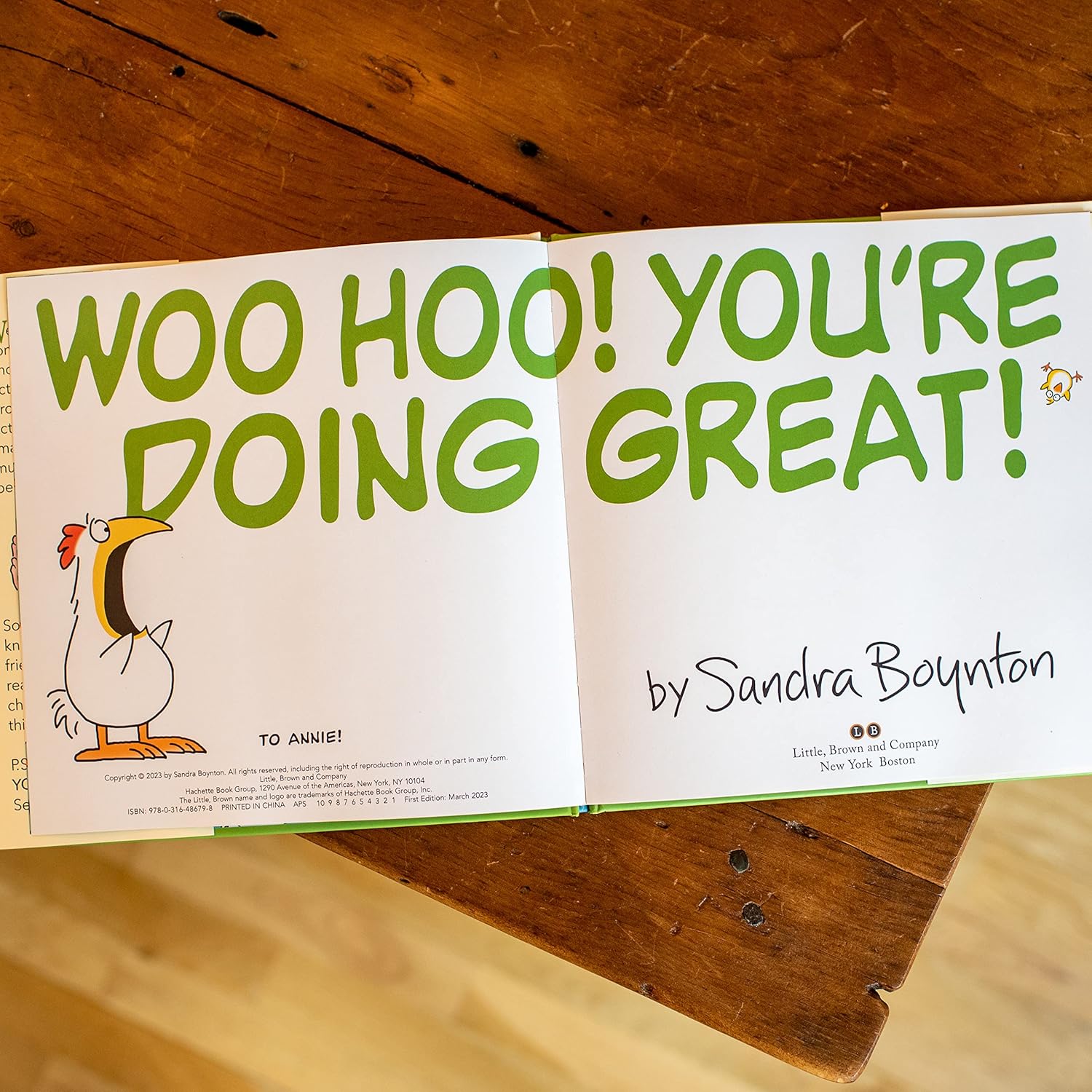 Woo Hoo! You're Doing Great! by Boynton. Sandra 9780316486798_2