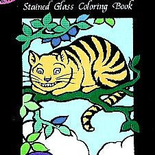 Alice In Wonderland Stained Glass Coloring Book by Moble. Marty 9780486403052
