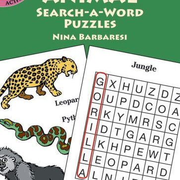 Animal Search-A-Word Puzzles by Barbaresi. Nina 9780486427676