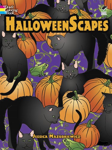 Halloweenscapes Coloring Book by Mazurkiewicz. Jessica 9780486481791