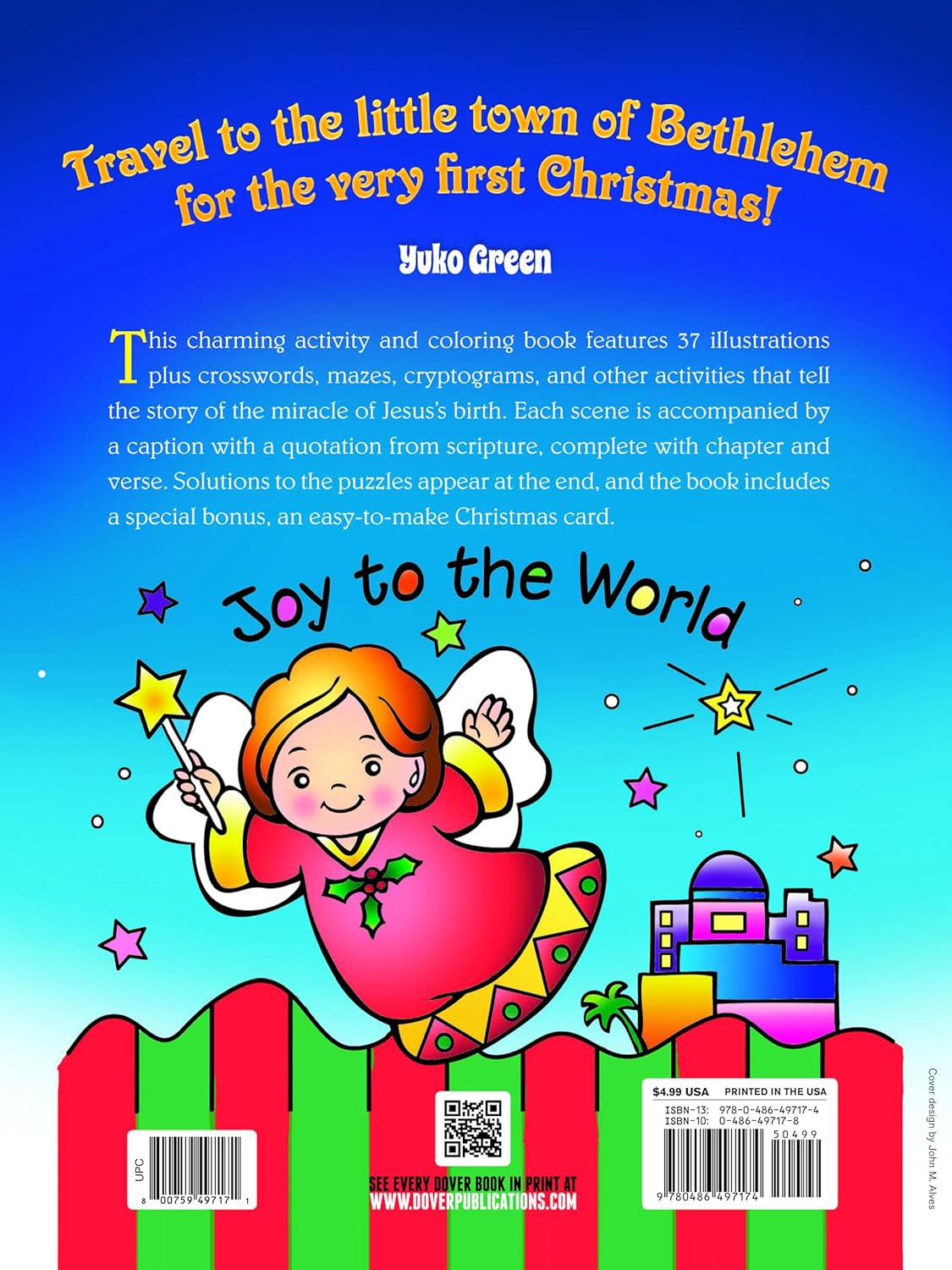 The Nativity Activity & Coloring Book - Green. Yuko 9780486497174_1
