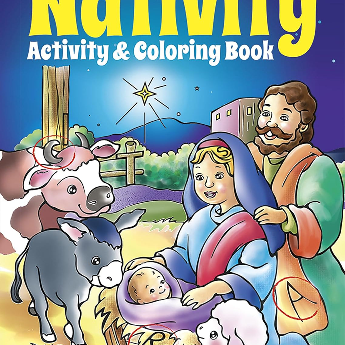 The Nativity Activity & Coloring Book - Green. Yuko 9780486497174_1834baa2-50d9-4591-aade-05cad39ae3f9