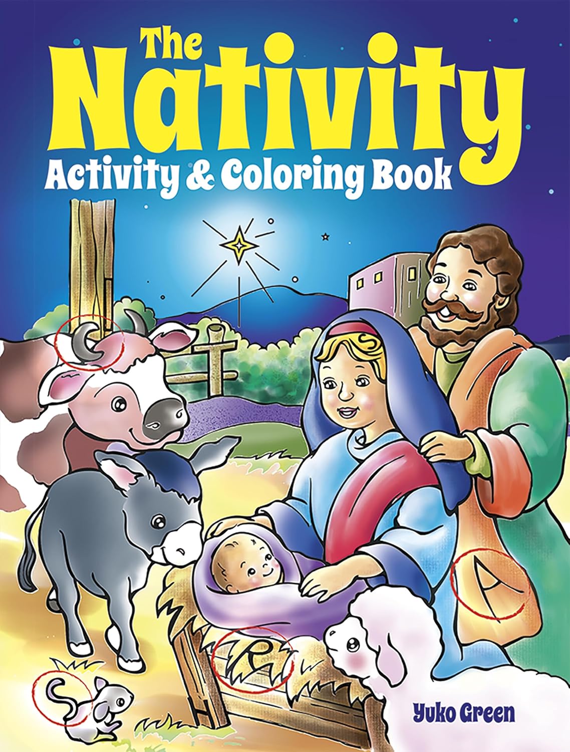 The Nativity Activity & Coloring Book - Green. Yuko 9780486497174_1834baa2-50d9-4591-aade-05cad39ae3f9