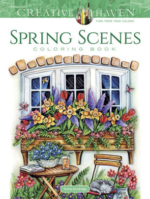 Spring Scenes Coloring Book by Goodridge. Teresa 9780486814124_d4b651b1-ddff-4743-8ab6-1ff55d10cdfe