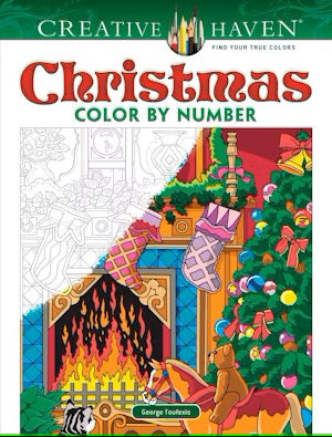 Creative Haven Christmas Color By Number by Toufexis. George 9780486832531