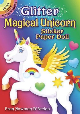 Glitter Magical Unicorn Sticker Paper Doll by Newman-D'Amico. Fran 9780486841298_c22d0787-ae9f-403a-bb53-e3bf666e7525