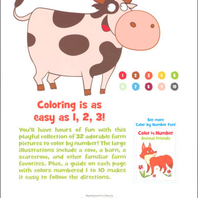 Color By Number Fun On The Farm by Dover Publications 9780486842646_1